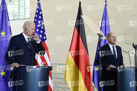 Empfang des amerikanischen Präsidenten Joe Biden im Bundeskanzleramt in Berlin