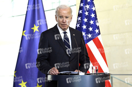 Empfang des amerikanischen Präsidenten Joe Biden im Bundeskanzleramt in Berlin