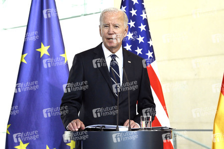 Empfang des amerikanischen Präsidenten Joe Biden im Bundeskanzleramt in Berlin