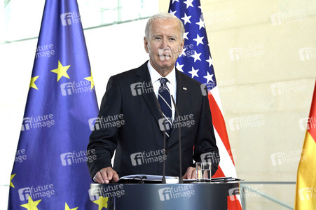 Empfang des amerikanischen Präsidenten Joe Biden im Bundeskanzleramt in Berlin