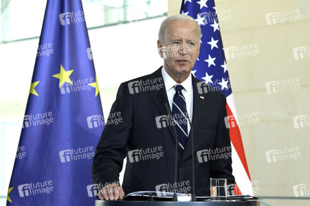 Empfang des amerikanischen Präsidenten Joe Biden im Bundeskanzleramt in Berlin