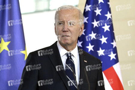 Empfang des amerikanischen Präsidenten Joe Biden im Bundeskanzleramt in Berlin