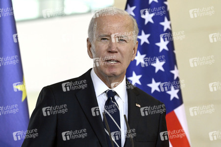 Empfang des amerikanischen Präsidenten Joe Biden im Bundeskanzleramt in Berlin