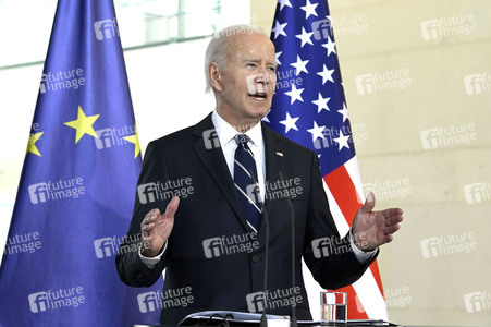 Empfang des amerikanischen Präsidenten Joe Biden im Bundeskanzleramt in Berlin