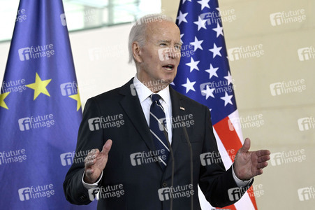 Empfang des amerikanischen Präsidenten Joe Biden im Bundeskanzleramt in Berlin