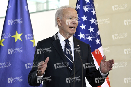 Empfang des amerikanischen Präsidenten Joe Biden im Bundeskanzleramt in Berlin