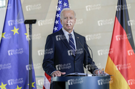 Empfang des amerikanischen Präsidenten Joe Biden im Bundeskanzleramt in Berlin