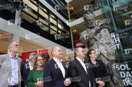 Pressekonferenz der SPD nach den Gremiensitzungen in Berlin