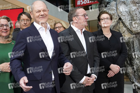 Pressekonferenz der SPD nach den Gremiensitzungen in Berlin