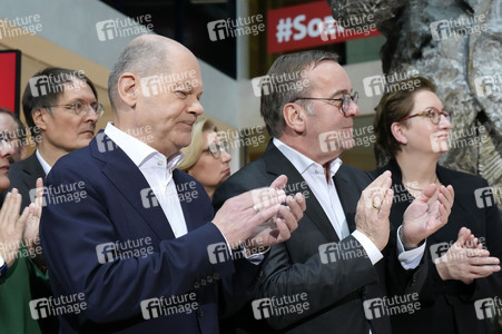 Pressekonferenz der SPD nach den Gremiensitzungen in Berlin