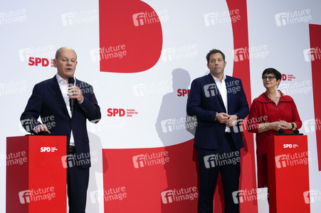 Pressekonferenz der SPD nach den Gremiensitzungen in Berlin