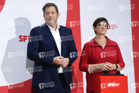 Pressekonferenz der SPD nach den Gremiensitzungen in Berlin