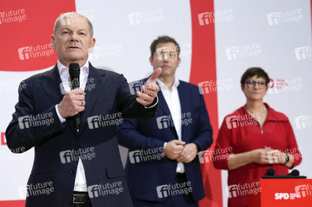 Pressekonferenz der SPD nach den Gremiensitzungen in Berlin