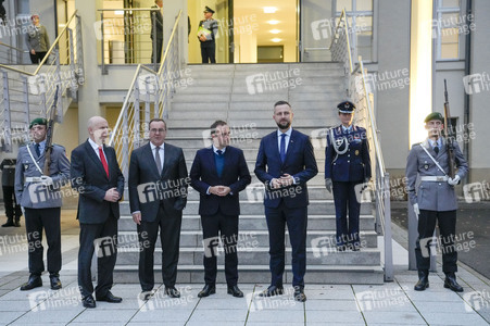 Treffen von Boris Pistorius mit Kollegen aus vier europäischen Ländern in Berlin