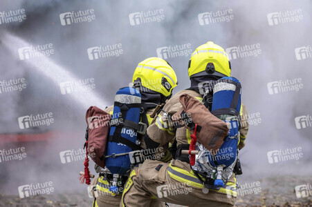 Feuerwehrübung in Berlin