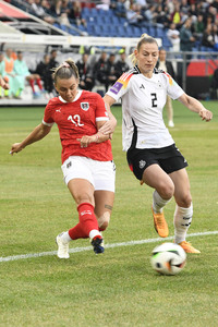 16.07.2024<br>Frauenfußball-Länderspiel Deutschland gegen Österreich in Hannover
