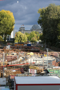 08.10.2024<br>Baustelle zum Erweiterungsbau des Kanzleramtes in Berlin