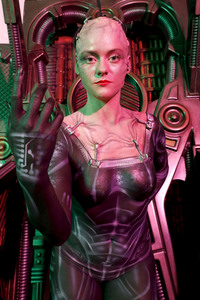 GEEK ART: Borg Queen Bodypainting