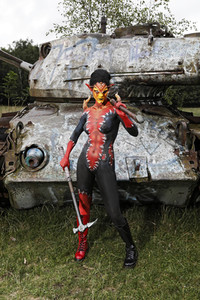 GEEK ART: Tank-Devil Bodypainting