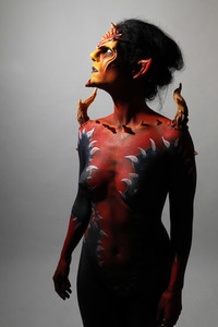 GEEK ART: Tank-Devil Bodypainting