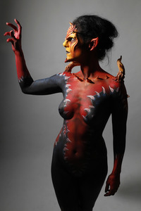 GEEK ART: Tank-Devil Bodypainting