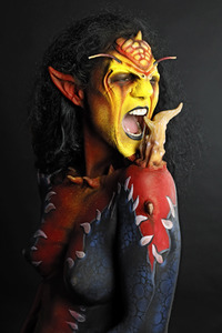 GEEK ART: Tank-Devil Bodypainting