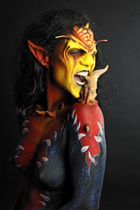 GEEK ART: Tank-Devil Bodypainting