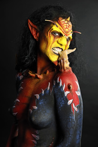 GEEK ART: Tank-Devil Bodypainting