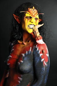 GEEK ART: Tank-Devil Bodypainting