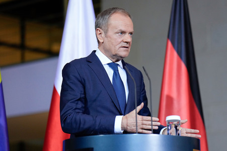Empfang des Ministerpräsidenten der Republik Polen im Kanzleramt in Berlin
