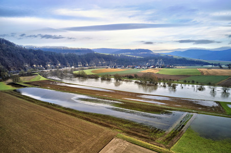 Weser-Hochwasser bei Steinmühle