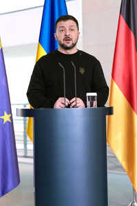 Empfang des Präsidenten der Ukraine im Kanzleramt in Berlin