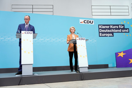 Pressekonferenz nach der Bundesvorstandssitzung der CDU in Berlin