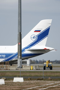 Russische Antonov Frachtmaschinen in Leipzig