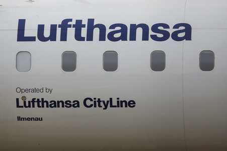 Vorerst letzte Maschine der Lufthansa am Bodensee-Airport Friedrichshafen
