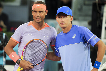 Tennismatch Alex de Minaur vs Rafael Nadal in Madrid