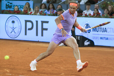 Tennismatch Alex de Minaur vs Rafael Nadal in Madrid