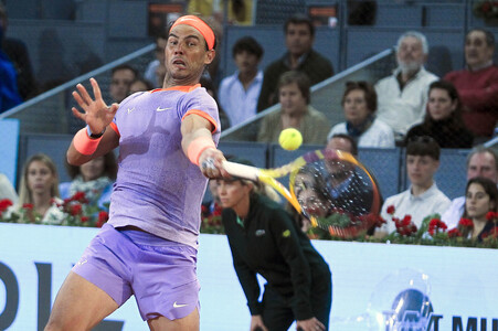 Tennismatch Alex de Minaur vs Rafael Nadal in Madrid