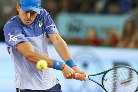 Tennismatch Alex de Minaur vs Rafael Nadal in Madrid