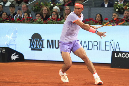 Tennismatch Alex de Minaur vs Rafael Nadal in Madrid