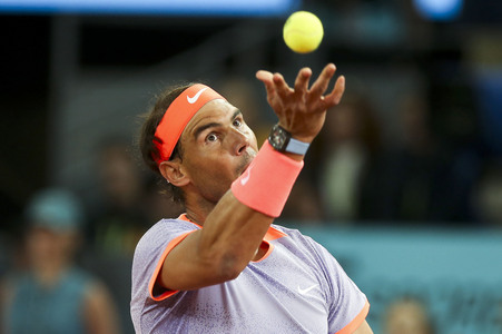 Tennismatch Alex de Minaur vs Rafael Nadal in Madrid