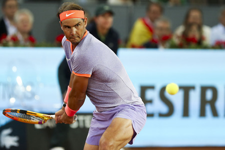 Tennismatch Alex de Minaur vs Rafael Nadal in Madrid