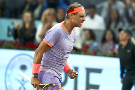 Tennismatch Alex de Minaur vs Rafael Nadal in Madrid